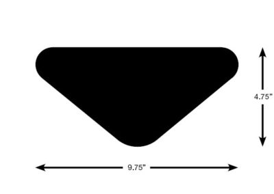 Triangle die shape